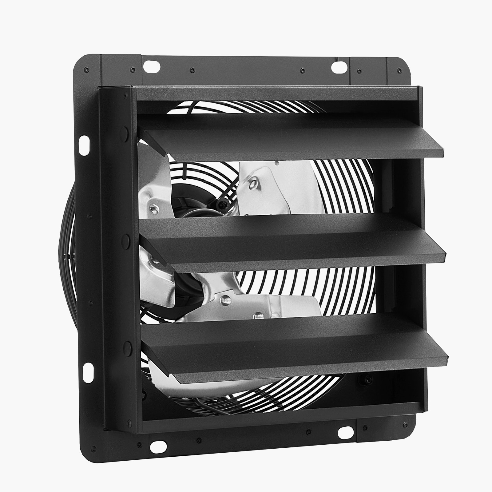 Wall Mounted Shutter Exhaust Fan With Smart Speed And Temperature_voghion.com